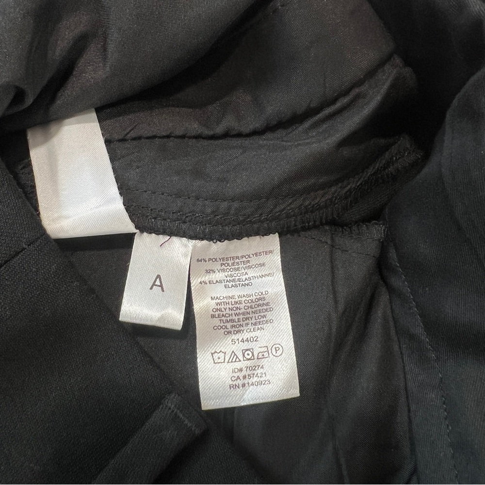 Ann Taylor LOFT Curvy Slim‎ Black Stretch Pants Size 0 Petite - Picture 9 of 13